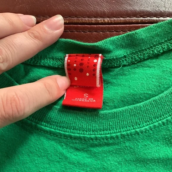 🎄3 for $18🎄GUC Target brand women’s Christmas tree T, green, size S - Picture 3 of 5